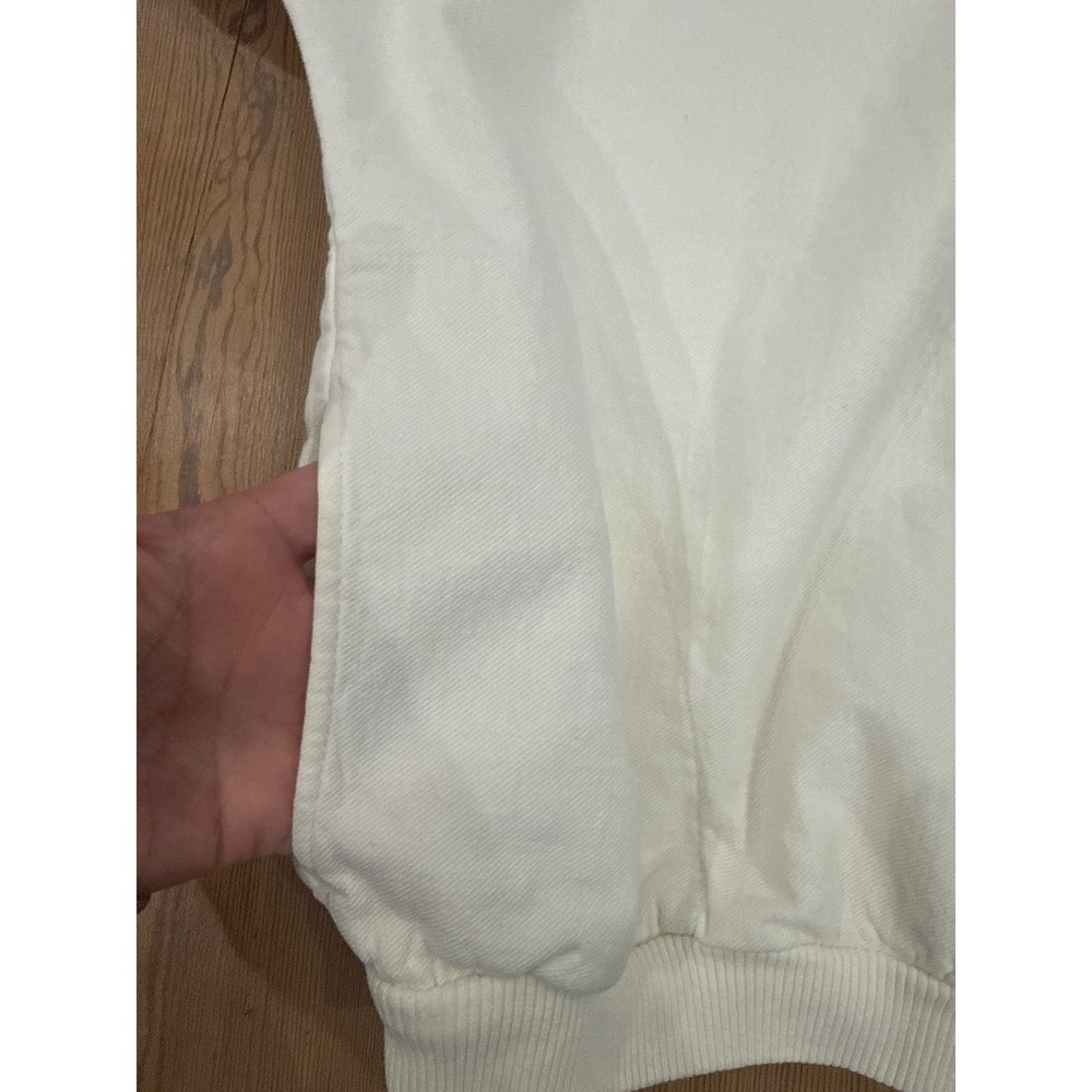 Vintage San Segal Lake Tahoe Quarter Zip Sweatshirt White Made‎ in USA Mens XL - Picture 8 of 8